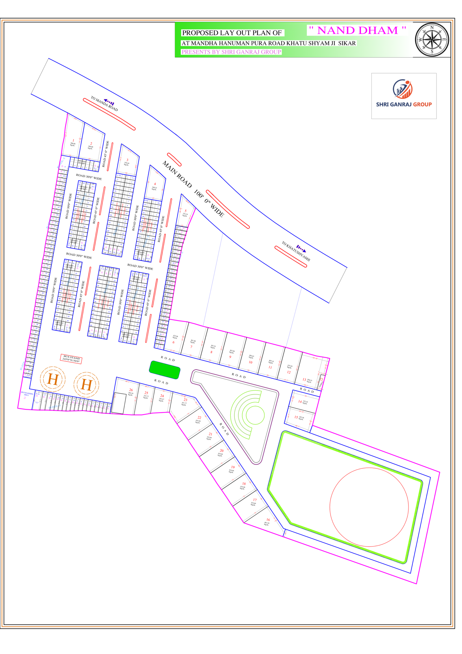 Nand Dham Site Plan